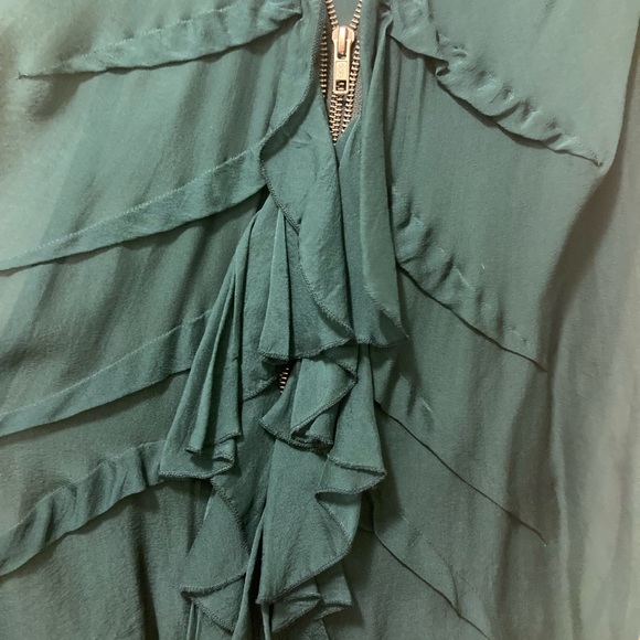 NWT Silk Ruffle Top and Zip Size Small - Picture 6 of 9
